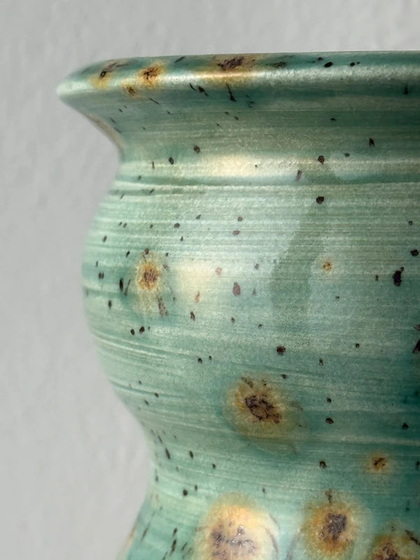 Vaso in Ceramica Fatto a Mano - Verde Acqua