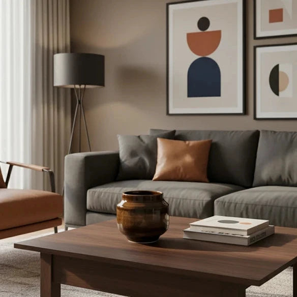 "Golden Bark" - Vaso/Mug Artigianale Effetto Legno Ambrato (Fatto a Mano)