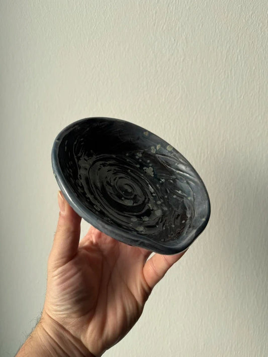 Ciotola da Barba (Shaving Bowl) in Ceramica Sfumata Blu Notte