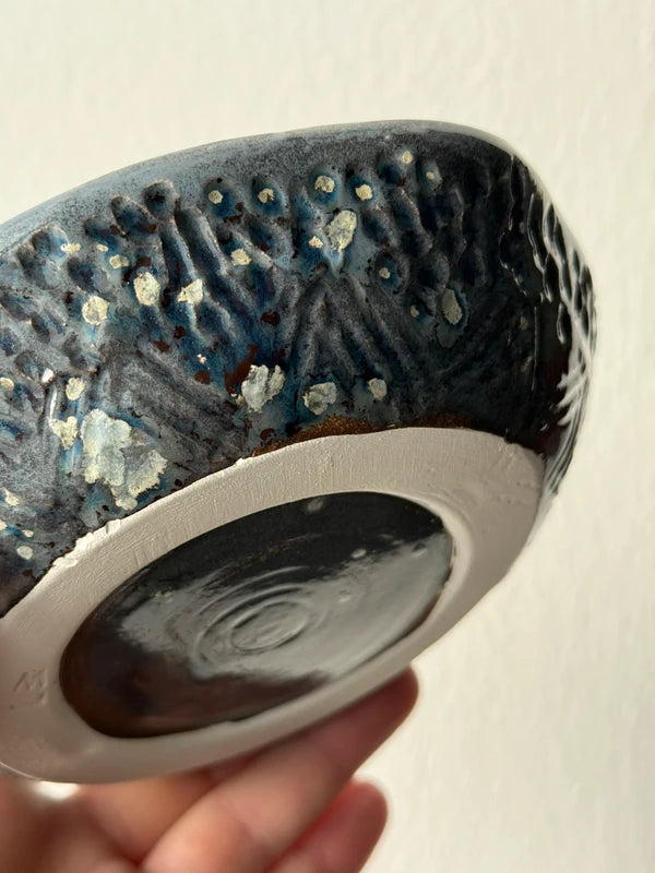 Ciotola da Barba (Shaving Bowl) in Ceramica Sfumata Blu Notte