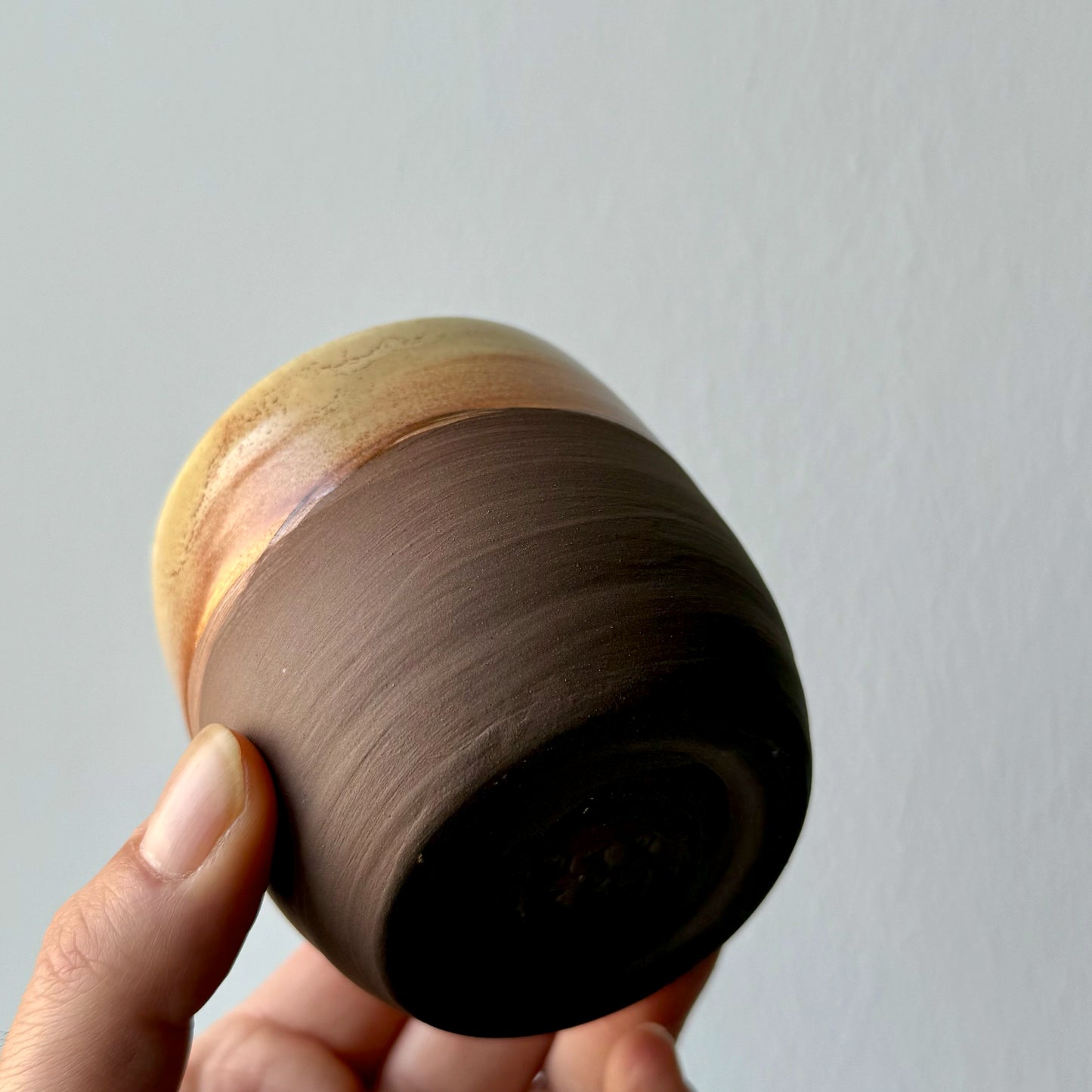 Tazza bi-color sabbia/marrone