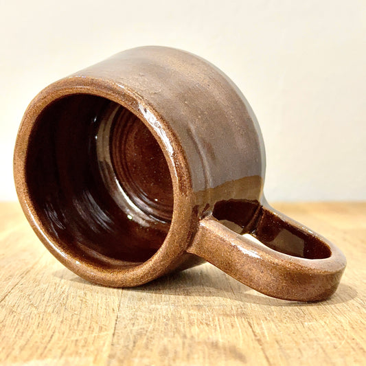 Tazza Ceramica Dark Brown Glitterata - Artigianale Tornio