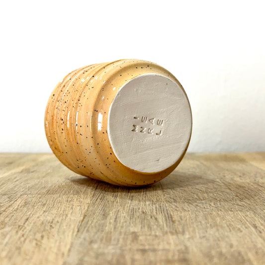 Tazza Ceramica Sand Stripes Rigata - Artigianale Tornio